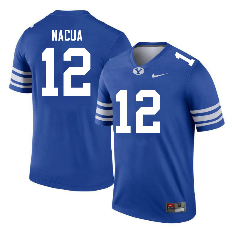 Men #12 Puka Nacua BYU Cougars College Football Jerseys Sale-Royal - Click Image to Close